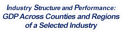 New Jersey - Gross Domestic Product Across Counties and Regions of a Selected Industry